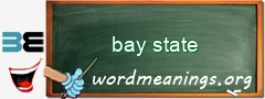 WordMeaning blackboard for bay state